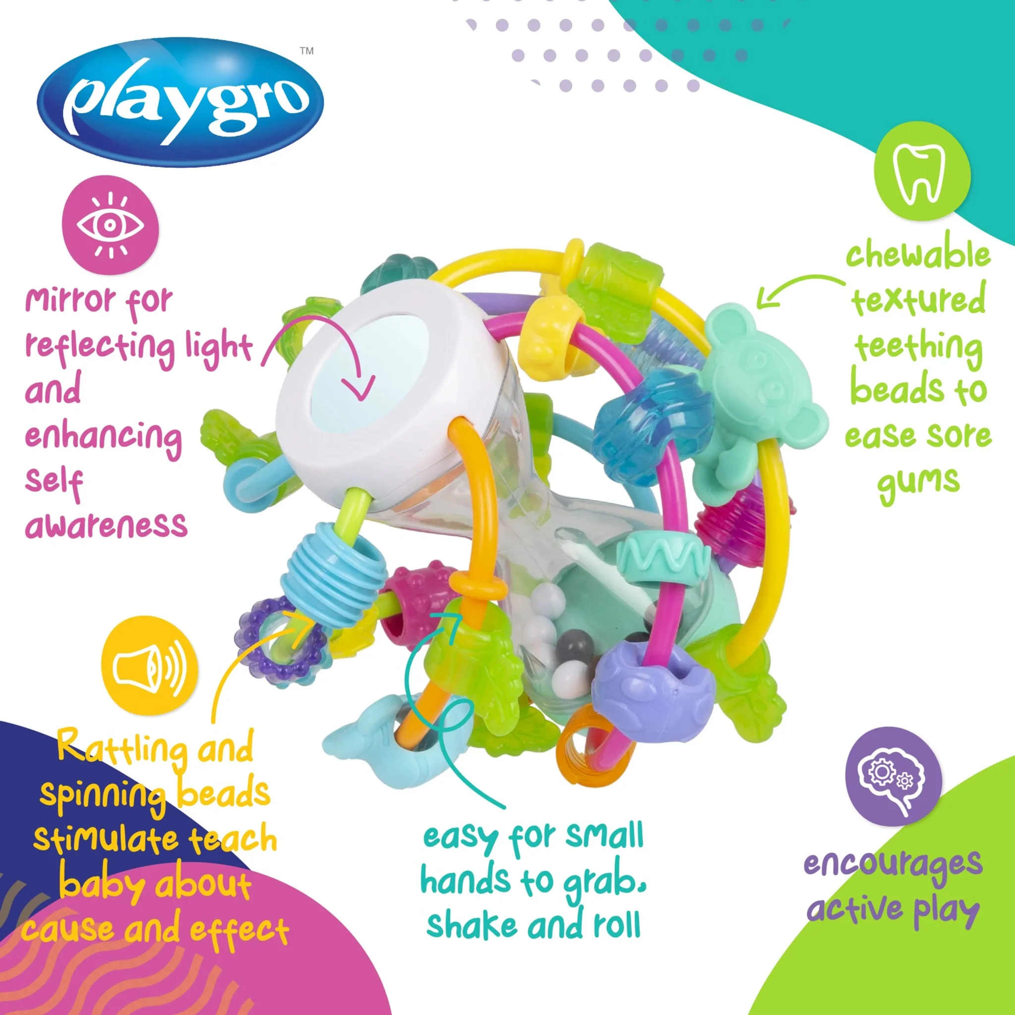 Playgro Play and Learn Ball-Parent - PG4088621 - Image 4