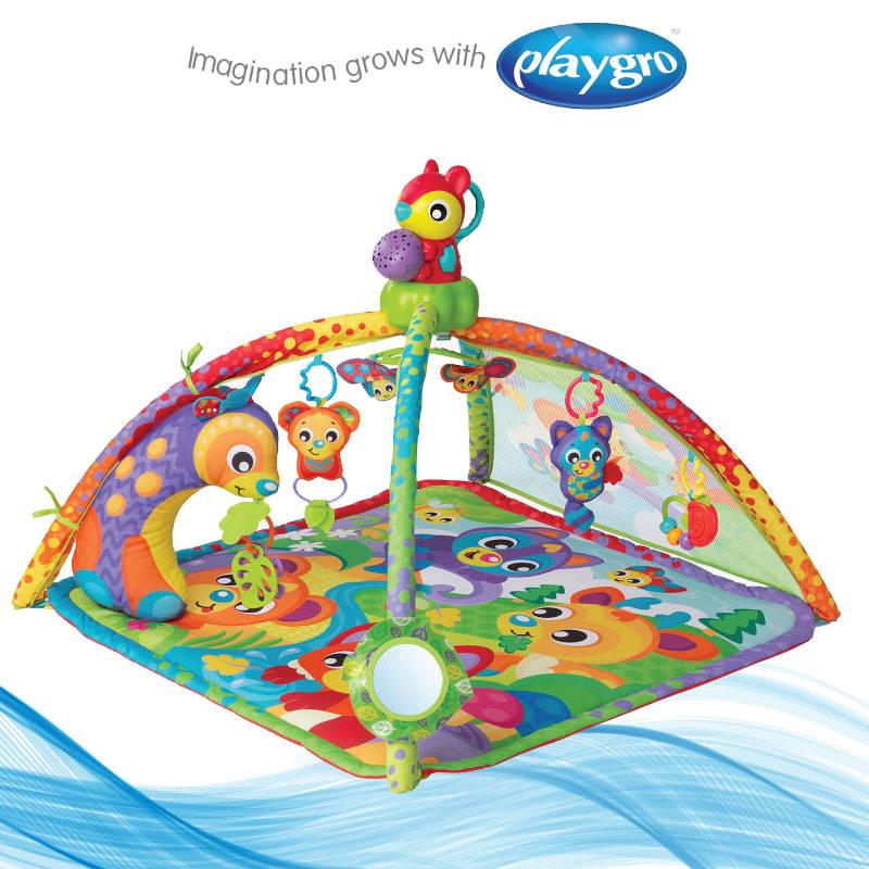 Playgro Woodlands Music and Lights Projector Gym PG0186993