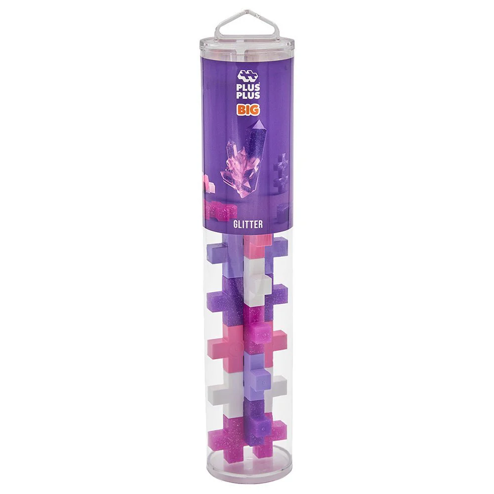 Plus-Plus Big Glitter Tube 15pcs PP3432