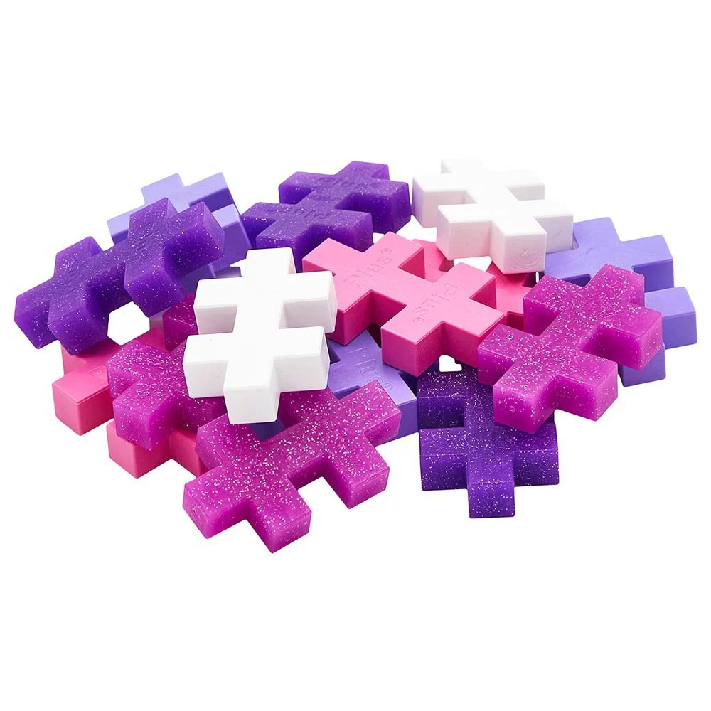 Plus-Plus Big Glitter Tube 15pcs PP3432 - Image 3