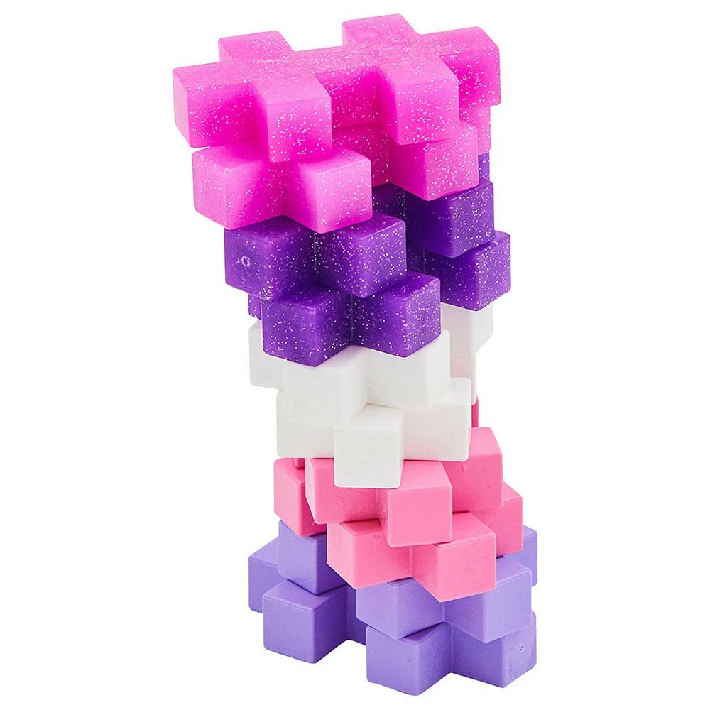 Plus-Plus Big Glitter Tube 15pcs PP3432 - Image 5