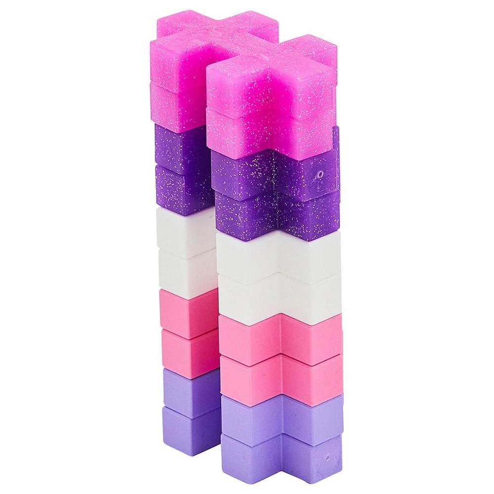 Plus-Plus Big Glitter Tube 15pcs PP3432 - Image 6