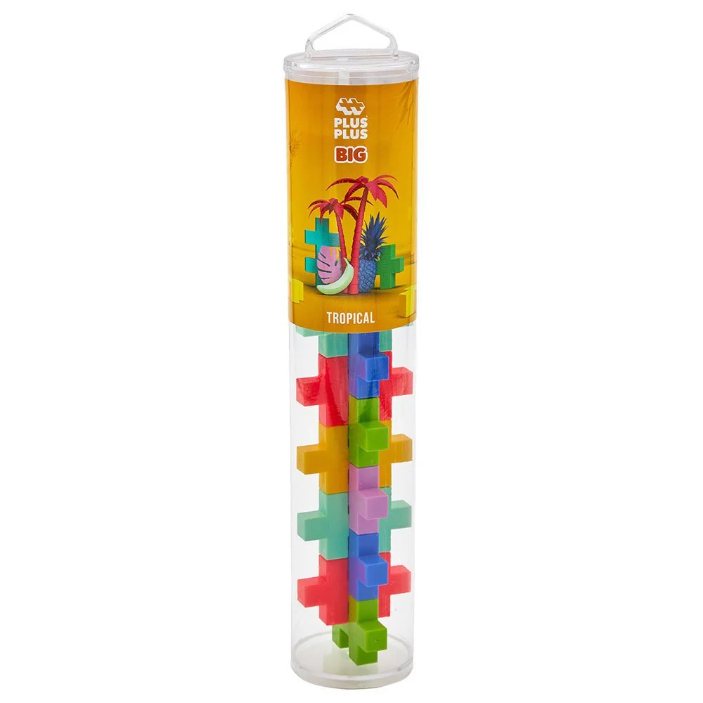 Plus-Plus Big Tropical Tube 15pcs PP3431