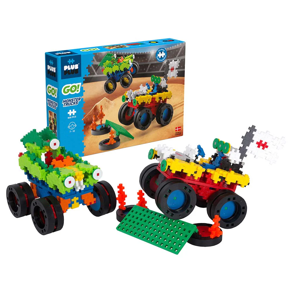 Plus-Plus Go! Monster Trucks 600pcs PP7014