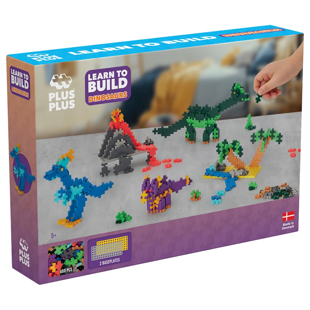 Plus-Plus Learn to Build Dinosaurs 600pcs PP3918