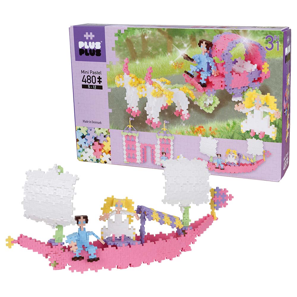 Plus-Plus Mini Pastel Princess 3-in-1 480pcs PP3771