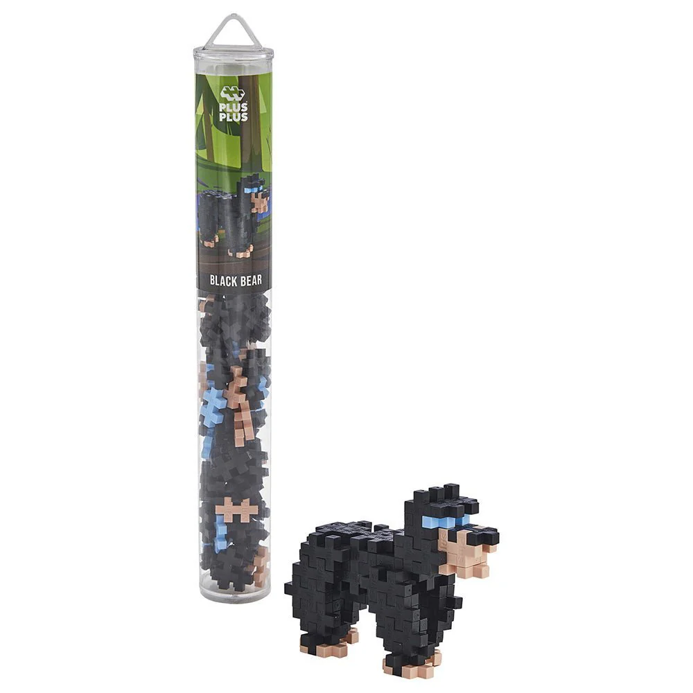 Plus-Plus Wild Animals Black Bear Tube 100pcs PP4271