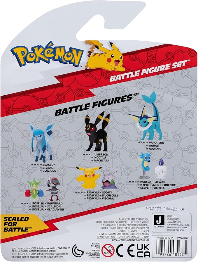 Pokemon Battle Figure Set Pikipek + Galarian Ponyta + Snorunt 3-Pack - Image 3