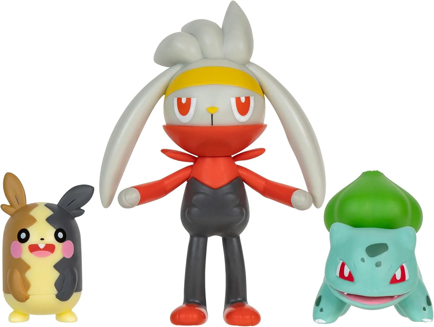 Pokemon Battle Figure 3 Pack Set - Morpeko + Raboot + Bulbasaur PKW3055/95155 - Image 2