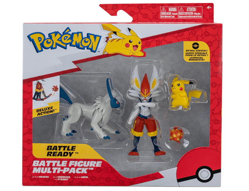 Pokemon Battle Figure Multipack Pikachu,Absol & Cinderace PKW2979 - Image 2