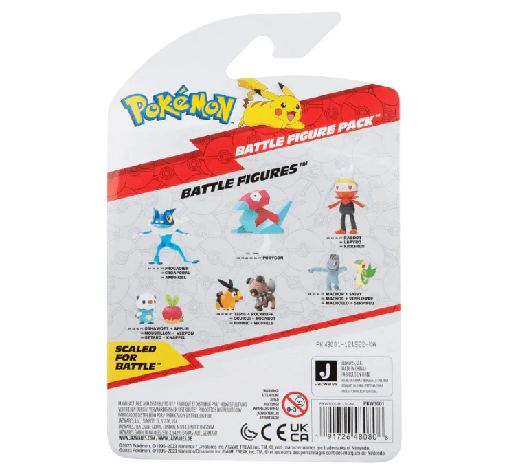 Pokemon Articulated Battle Figure - Tepig + Rockruff PKW3001/95007 - Image 2