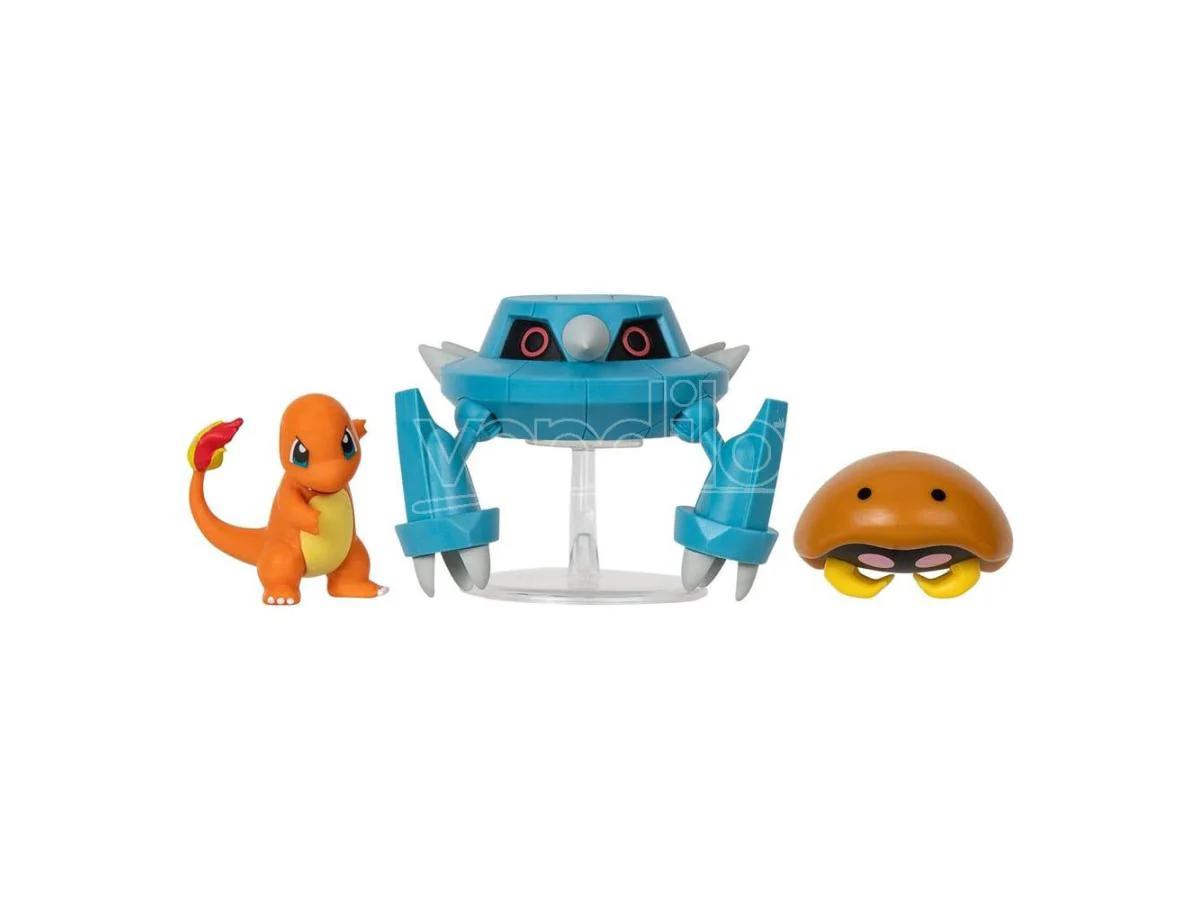 Pokemon Battle Figure Set Charmander + Metang + Kabuto 3-Pack - Image 2