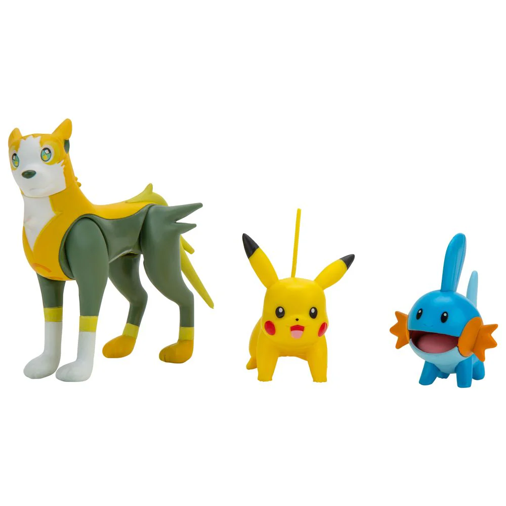 Pokemon Battle Figure Set Mudkip + Pikachu + Boltund 3-pack PKW2676/95155 - Image 2