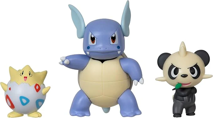 Pokemon Battle Figure Set Togepi + Wartotle + Pancham 3-Pack - Image 2