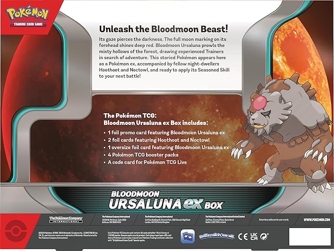 Pokemon TCG Bloodmoon Ursaluna EX Box 290-85881 - Image 4