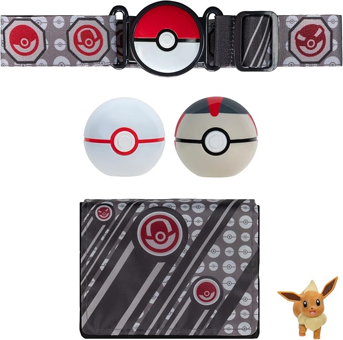 Pokemon Clip N Go Bandolier Set Brown PKW3157/PKW0028 - Image 2