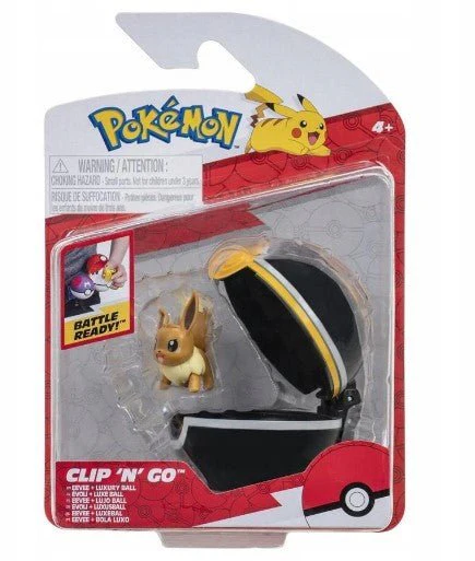 Pokemon Clip 'n Go Eevee & Luxury Ball PKW2663/95057