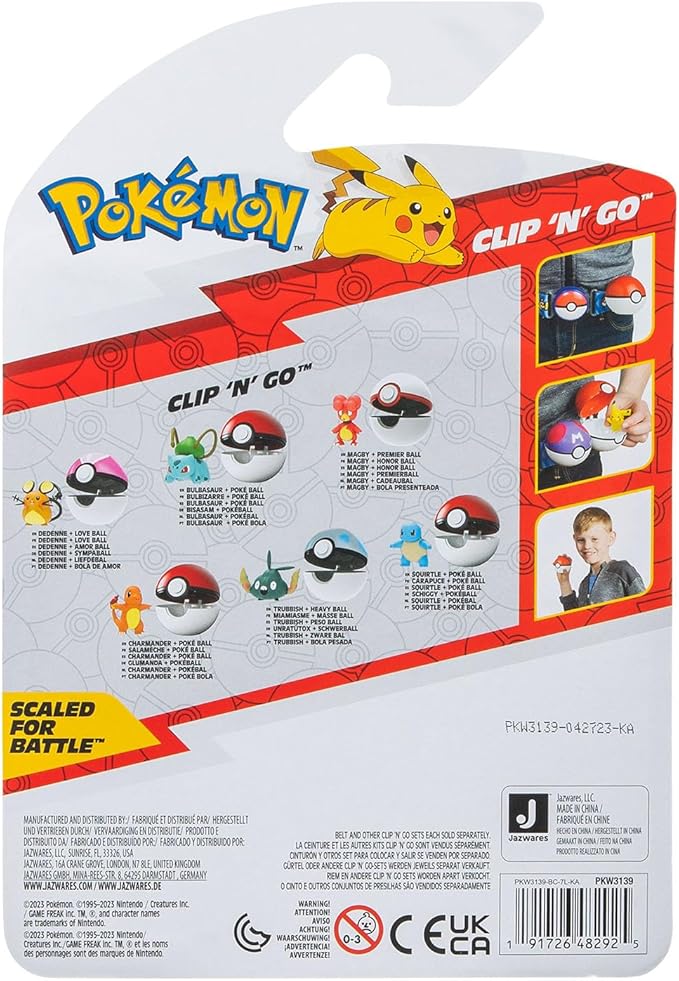 Pokemon Clip 'n Go Ball - Magby PKW3139/95057 - Image 3