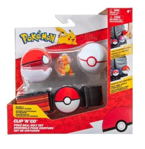 Pokemon Clip 'N' Go Poke Ball Charmander with Premier Ball & Poke Ball Belt Set PKW0233/95283
