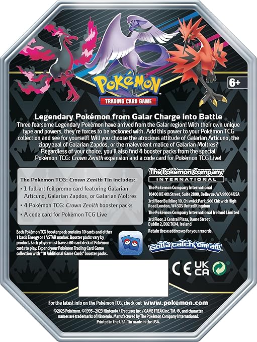 Pokemon TCG Crown Zenith Tin Large 210-85194 - Image 2