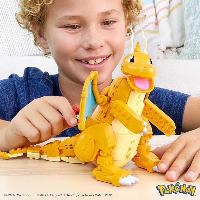 Mega Construx Pokemon Dragonite Figure with Motion Building Set HKT25 - Image 4