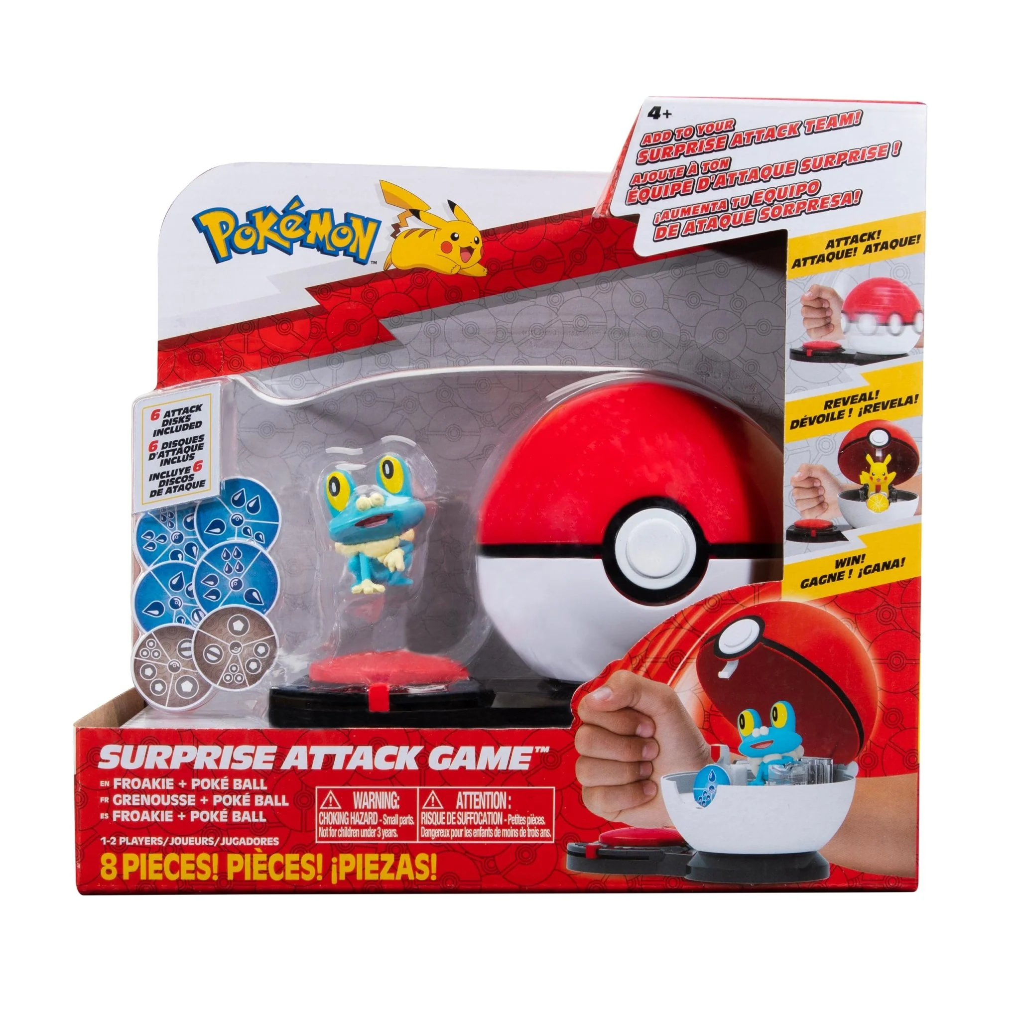Pokemon Surprise Attack Game Froakie + Poke Ball PKW3167/PKW2724
