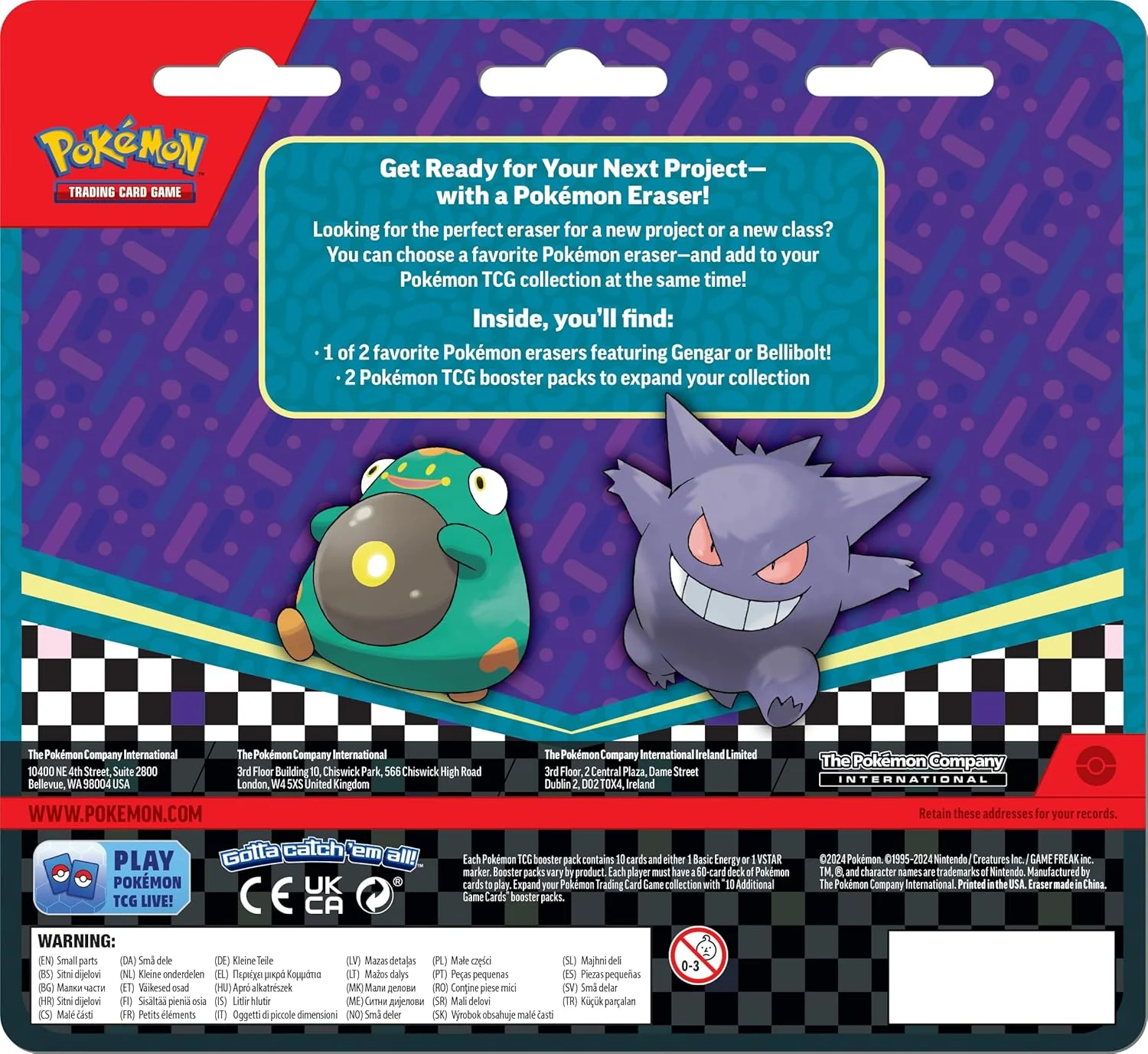 Pokemon TCG: Back To School Blister Pack With Eraser Asst. - Image 3