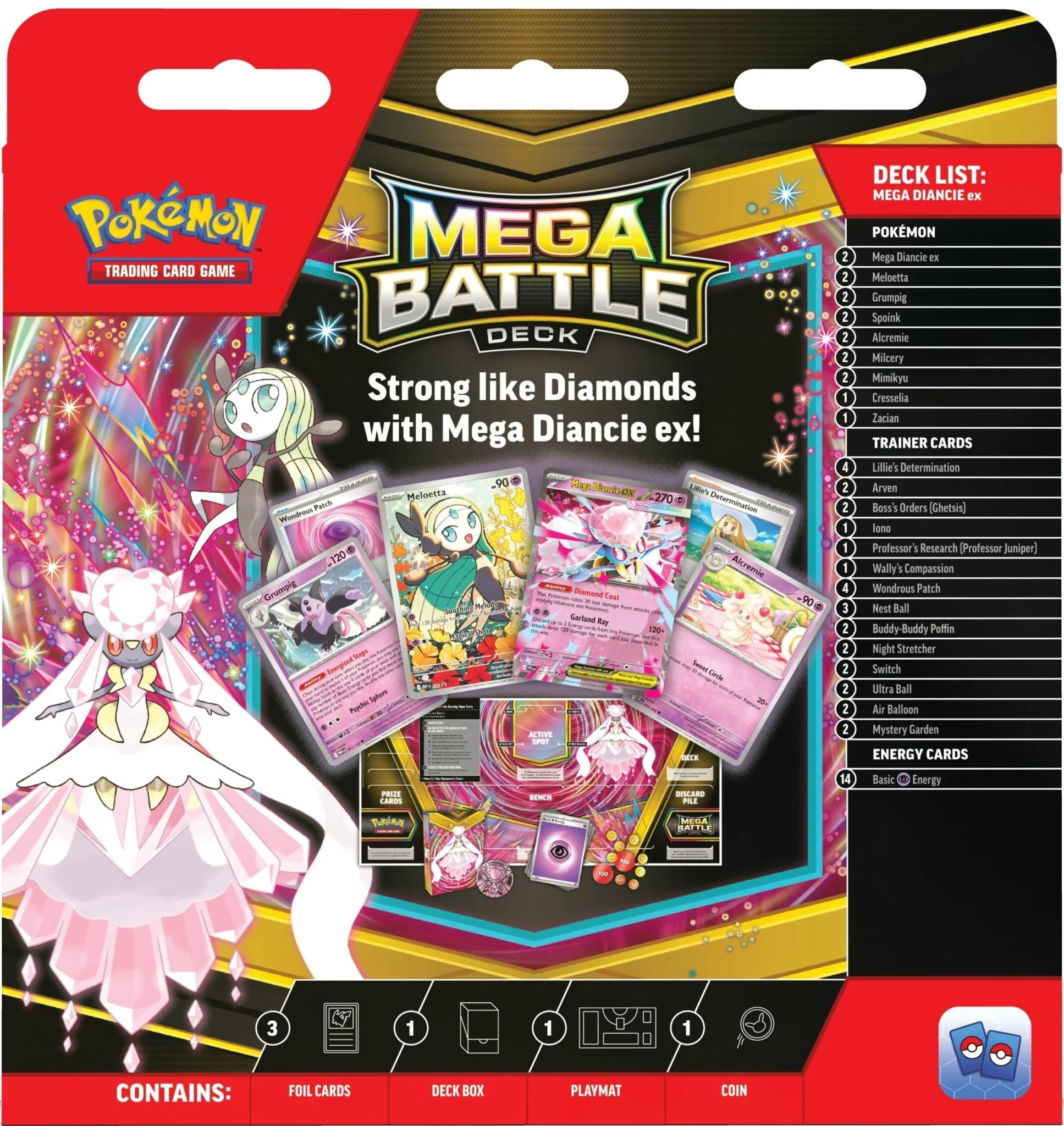 Pokemon TCG Mega Battle Decks Gengar EX or Diancie EX 10-10131-101 Assorted - Image 4