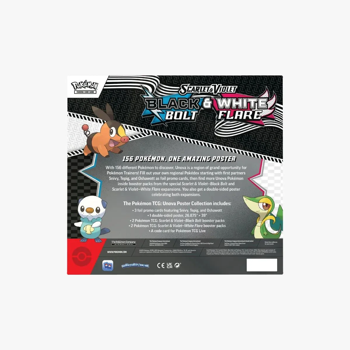 Pokemon TCG Scarlet & Violet 10.5 Black Bolt/White Flare Poster Collection 10-10040-101 - Image 7