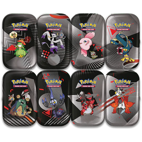 Pokemon TCG Scarlet & Violet 10.5 Black Bolt/White Flare Unova Mini Tin Displays Asstd. 10-10044-101