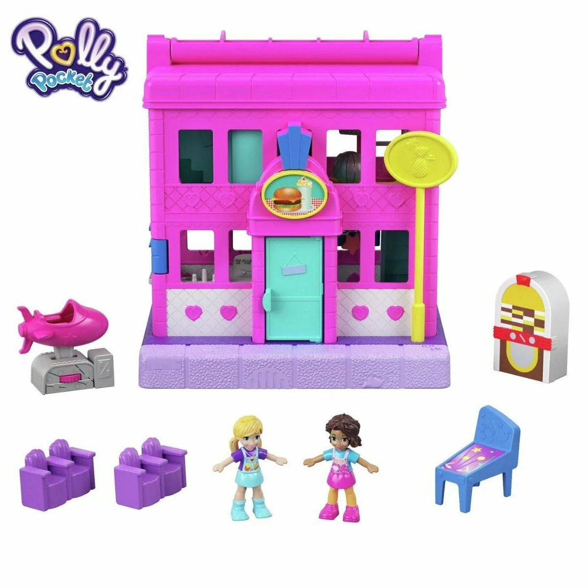 Polly Pocket Mattel Pollyville Diner