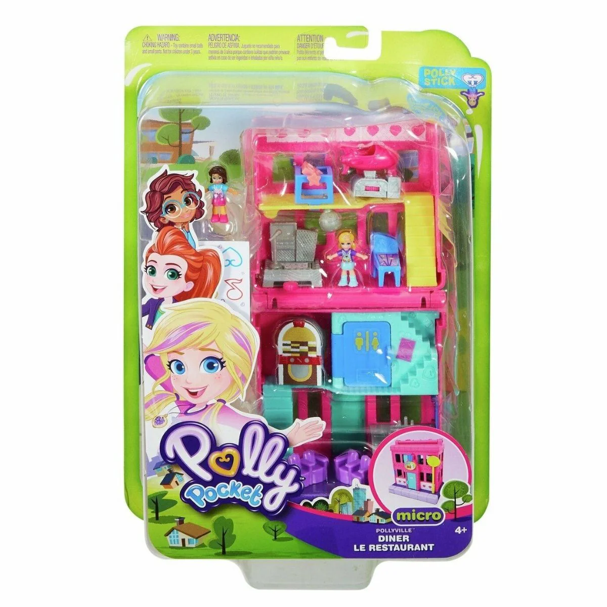 Polly Pocket Mattel Pollyville Diner - Image 6