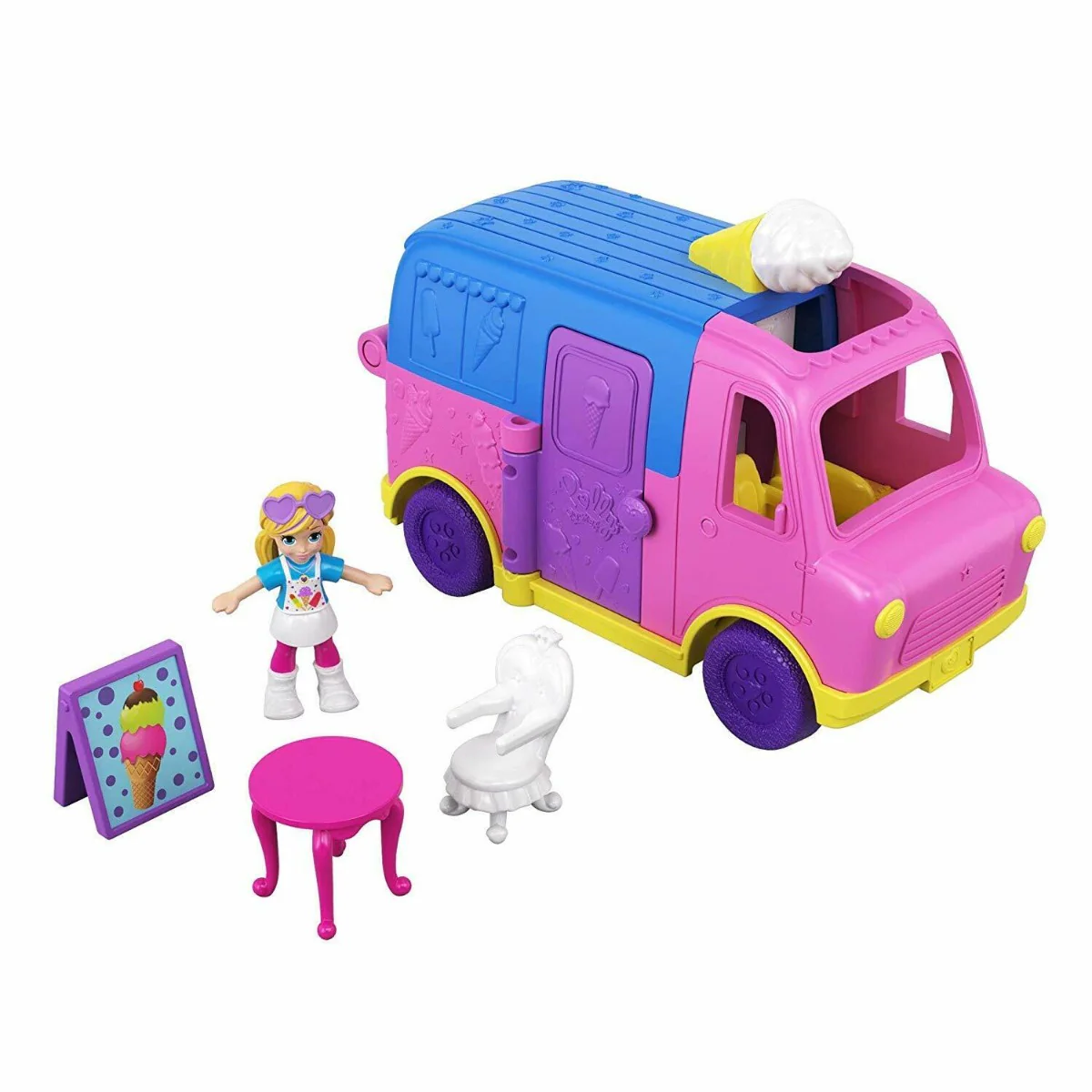 Polly Pocket Pollyville Ice Cream Truck