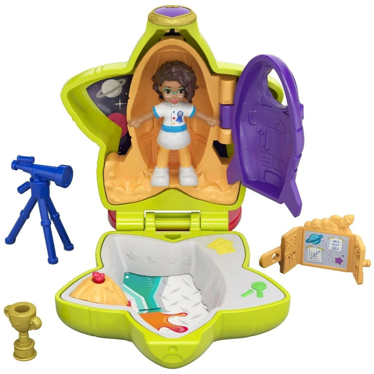 Polly Pocket Tiny Pocket Places Rockin' Science Compact FRY29/GCD62 - Image 3