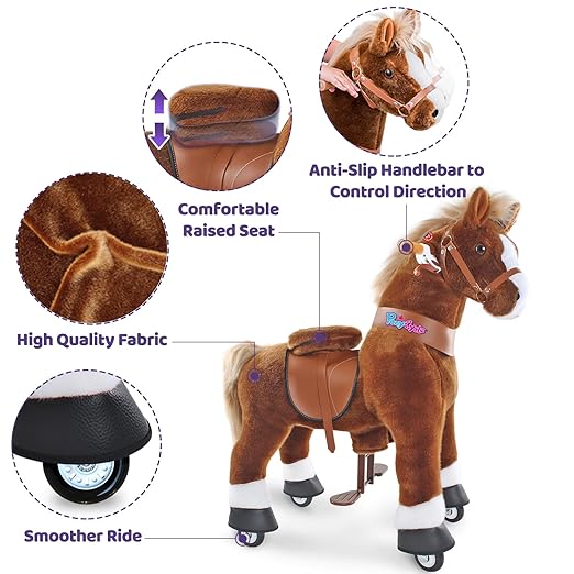PonyCycle Ride On Horse Age 3-5 Brown U-324 - Image 6