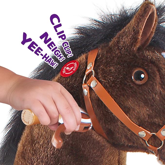 PonyCycle Ride On Horse Age 3-5 Chocolate Brown U-321 - Image 6