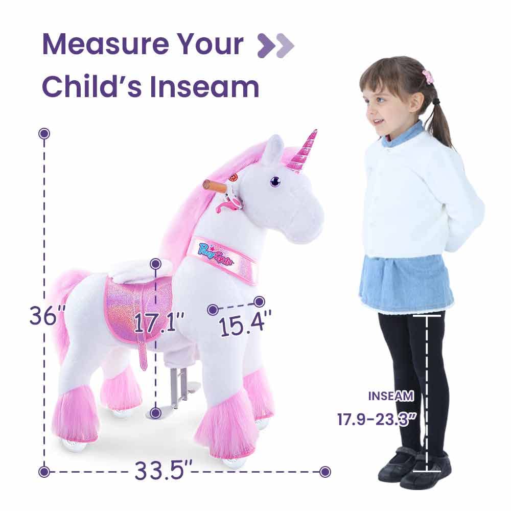 PonyCycle Ride On Horse Age 4-9 Pink U-402 - Image 4