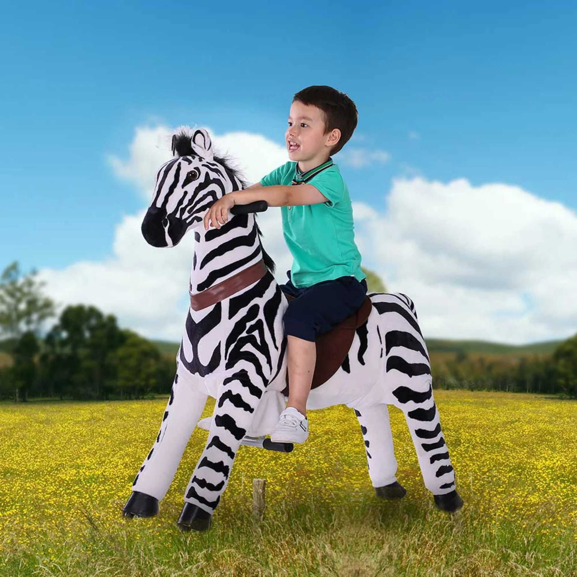 Tobys Wild Zebra Rideamal Ride on TB-2001 - Image 3