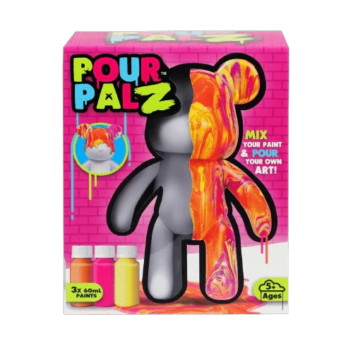 Pour Palz DIY Paint Bear With-1 Mango Sunset - 40ml GS-G08683