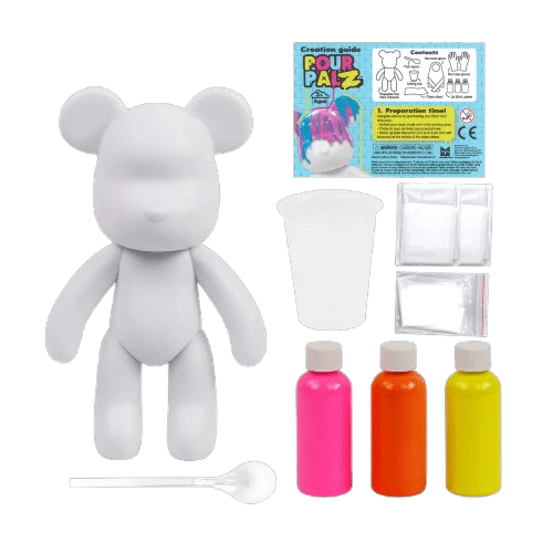 Pour Palz DIY Paint Bear With-1 Mango Sunset - 40ml GS-G08683 - Image 3