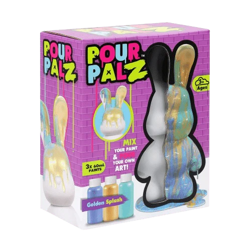 Pour Palz DIY Paint Bunny - Golden Splash - 40ml GS-G33672 - Image 3