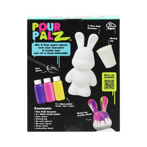 Pour Palz DIY Paint Bunny - Golden Splash - 40ml GS-G33672 - Image 2