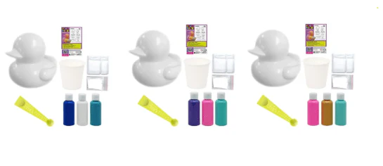 Pour Palz Rubber Duck Large – DIY Paint Pour Art Kit (60ml, Assorted Designs) - Image 4