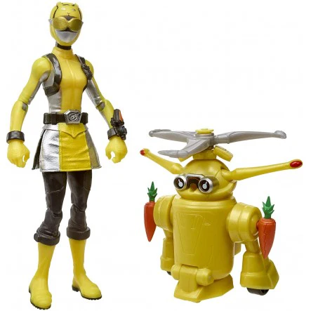 Power Rangers Beast Morphers Yellow Ranger Morphin Jax E7270 - Image 3