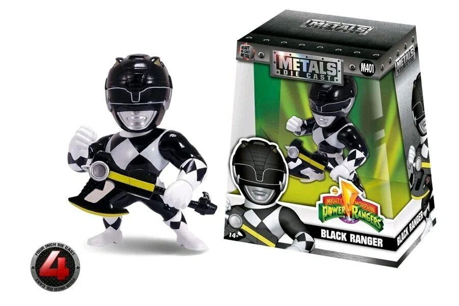 Power Rangers Black Ranger 4" Metals 98126-31