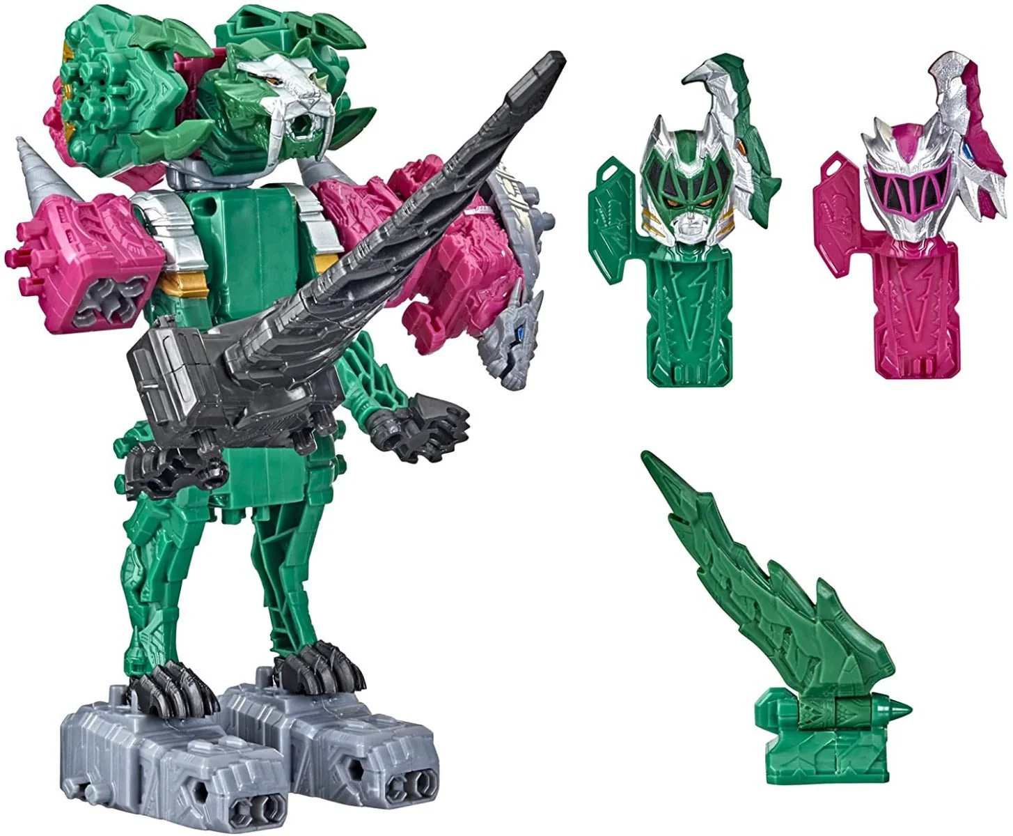 Power Rangers Dino Fury Zord Link Ankylo Hammer Zord & Tiger Claw Zord F1399/F0287