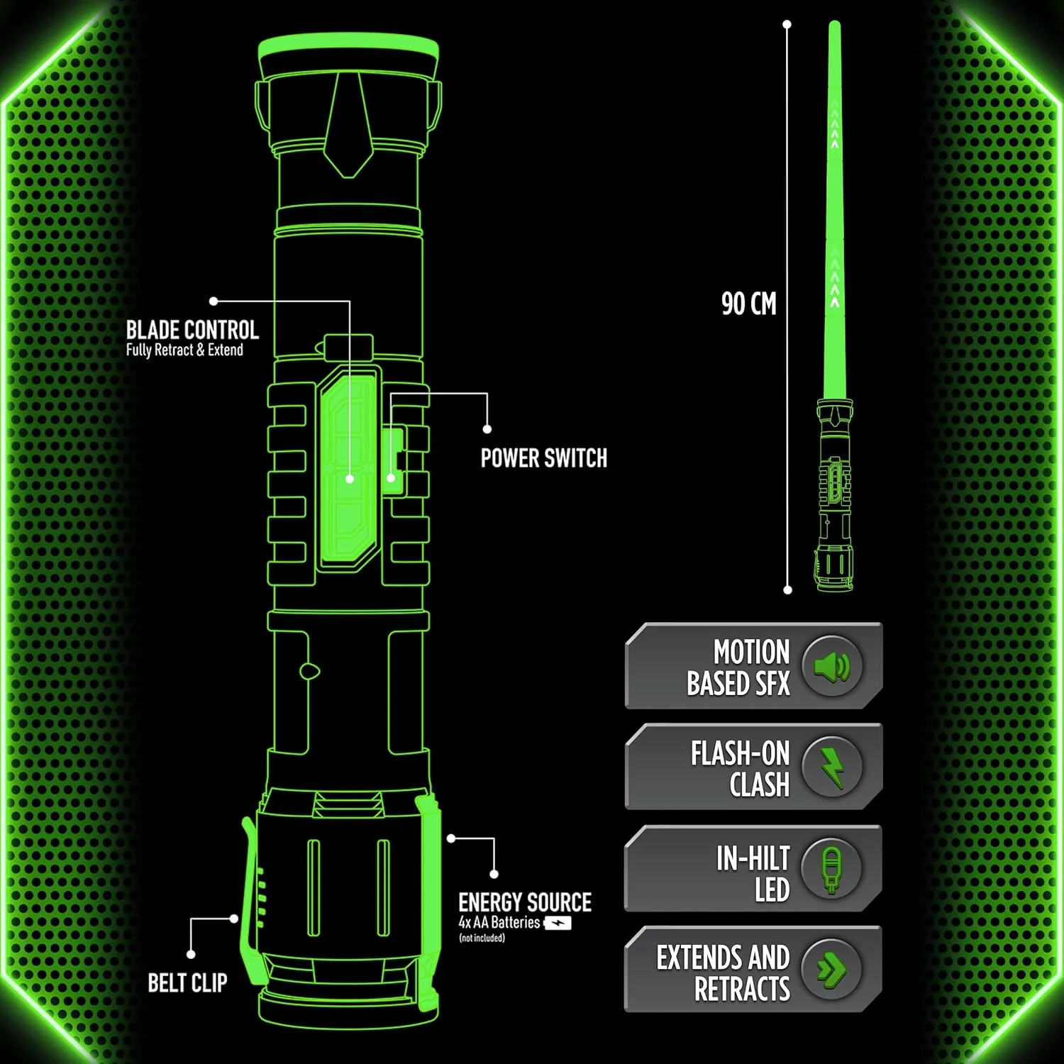 Power Saber Energy Blade Green 12L 931620-004 - Image 5