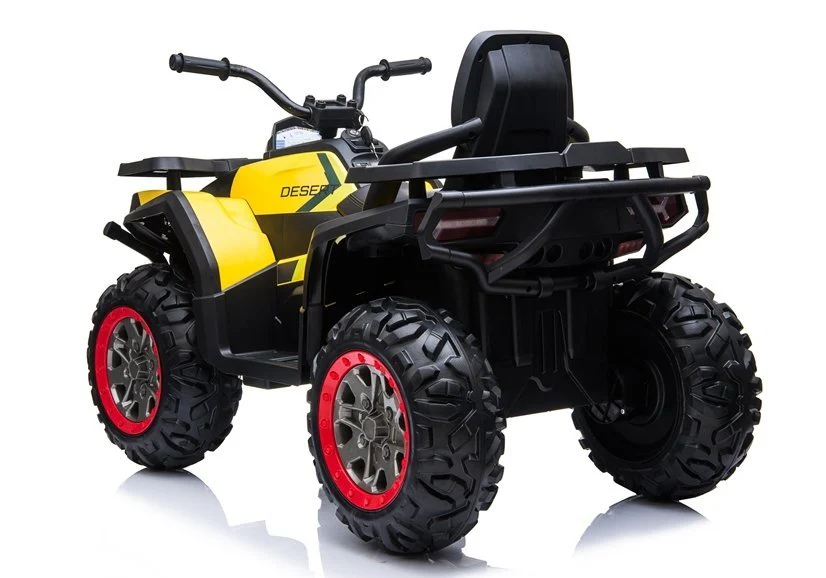 Power Wheelz Ride On Quad Bike 12V Yellow XMX607 - Image 3