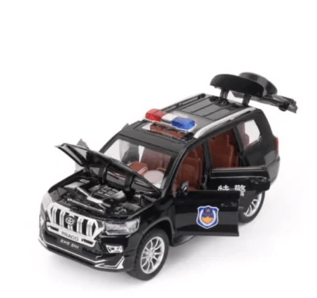 Prado Land Cruiser Police Diecast Car