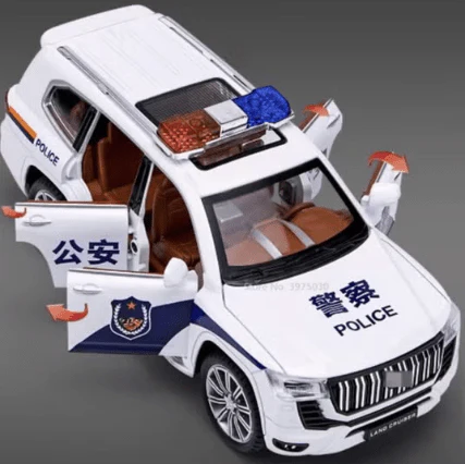 Prado Land Cruiser Police Diecast Car - Image 4